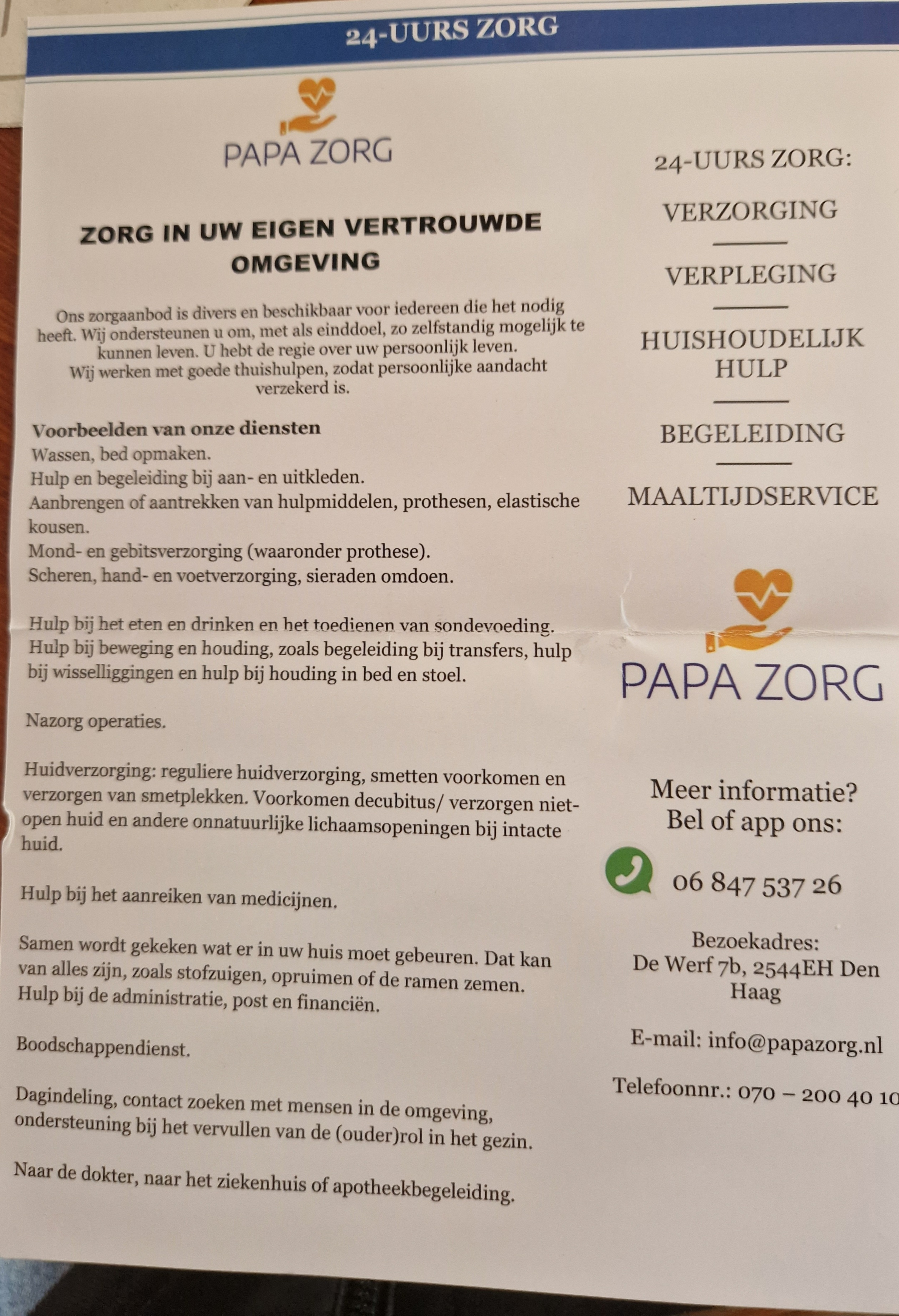 Papa zorg
